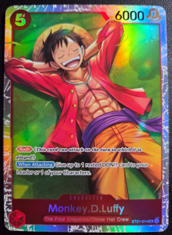Monkey.D.Luffy ST21-014 SR ONE PIECE Tcg Card Game NM Red - Image 1