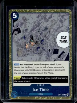 2026 One Piece The Azure Sea's Seven Ice Time Rare Foil #EB04-028 - Image 1