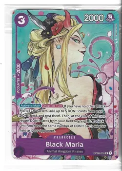 Black Maria (Illustration Box Vol.2) OP08-074 One Piece Promotion Sealed - Image 1