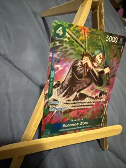 One Piece OP15 Roronoa Zoro OP13-037 TR Foil - Adventure On Kami's Island Eng - Image 3
