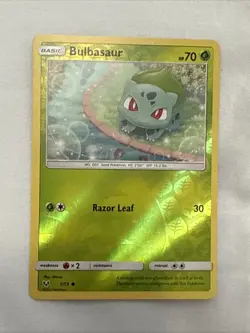 Pokemon Shining Legends Bulbasaur 1/73 Reverse Holo Card - Image 1