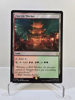 MTG Fire-Lit Thicket Commander: Final Fantasy Regular Magic The Gathering - Image 1