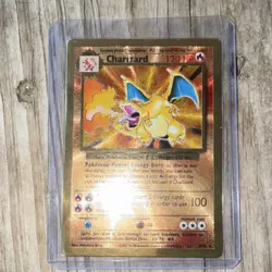 Pokemon Charizard Metal Holo Promo Card 004/102 25th Celebrations UPC promo - Image 1