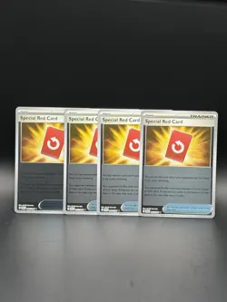 Special Red Card 082/086 Reverse Holo x4 Chaos Rising Pokemon NM Competitive - Image 1