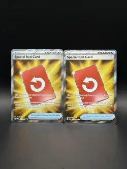 Special Red Card 113/086 x2 Ultra Rare Pokemon Chaos Rising NM - Image 1