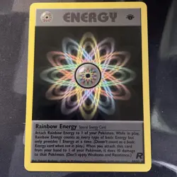 Rainbow Energy 1st Edition Non-Holo Card 80/82 Pokemon Team Rocket - Image 1