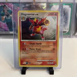Pokemon Mysterious Treasures Magmortar 12/123 Holo Rare Card LP/NM - Image 1