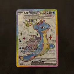 Lapras ex 158/142 SV07 Stellar Crown Holo Pokemon Card - Image 1