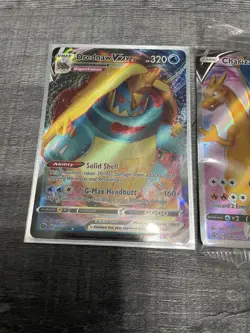 Charizard V - Sword & Shield SEALED Promo Card (SWSD) + Drednaw VMax & Lucario V - Image 2