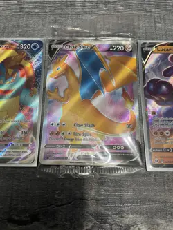 Charizard V - Sword & Shield SEALED Promo Card (SWSD) + Drednaw VMax & Lucario V - Image 3