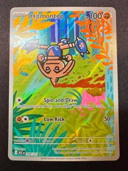 Hitmontop 240/217 Illustration Rare IR Holo Ascended Heroes Pokemon TCG Card NM - Image 1