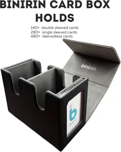 MTG Deck Box with 2 Commander Deck Display Windows For 280+ Single-Sleeved Cards - Image 5