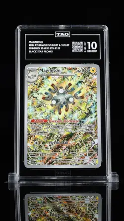 TAG 10 Magneton 159 Sv: Scarlet & Violet Promo Cards Pokemon Holo - Image 1