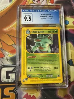 Nidoqueen 22/144 Skyridge CGC 10 GEM MINT Pokemon eReader Card Old Label - Image 1