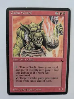 Goblin Wizard The Dark MTG Exc Free shipping with tracking - Image 1