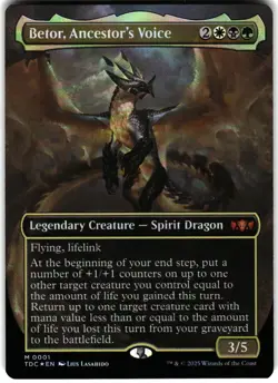 Commander: Tarkir: Dragonstorm #1 Betor, Ancestor's Voice (Borderless) - FOIL - Image 1