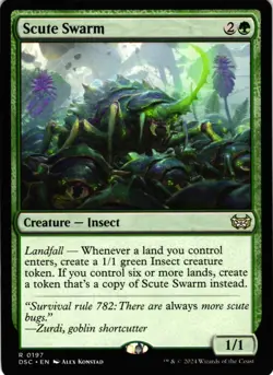 Scute Swarm – Commander: Duskmourn: House of Horror 197 DSC • R - Image 1