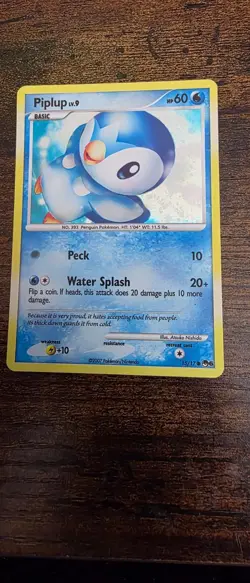 Piplup 15/17 Common POP Series 6 Pokemon Holo Lightly Played - Image 1