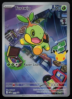 Turtwig - 040 Mega Evolution Promo MEP Holo Promo First Partner Pokemon NM - Image 1