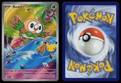 Rowlet - 043 Mega Evolution Promo MEP Holo Promo First Partner Pokemon NM - Image 3