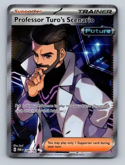 Pokemon TCG Professor Turo's Scenario - Holo Ultra Rare SV04: Paradox Rift 240/1 - Image 1
