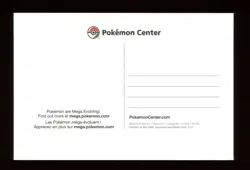 Mega Evolved Pokemon Postcard 2025 Mega Evolutions Pokemon Center Exclusive NM - Image 2