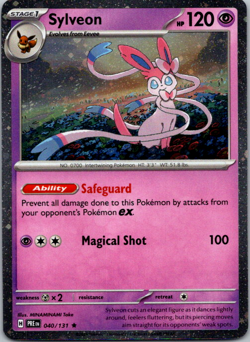 Sylveon 040/131 Cosmo Holo Promo Prismatic Evolutions Costco Tin Pokemon TCG NM - Image 1