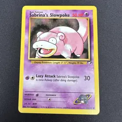 Sabrina's Slowpoke 95/132 Gym Heroes Common Pokemon TCG - NM - Image 1