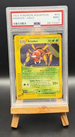 ARIADOS HOLO H3/147 AQUAPOLIS POKEMON PSA 9 - Image 1