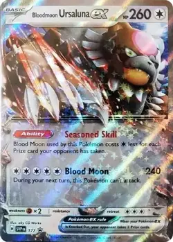 Bloodmoon Ursaluna ex 177 Holo Promo Scarlet & Violet Promo Pokemon Near Mint - Image 1