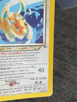 Carte Pokemon Dracolosse Lumineux 14/105 Holo Neo Destiny Wizards Francais OCCAS - Image 5
