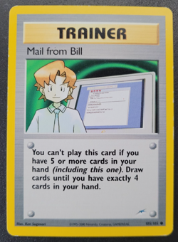 Pokemon Neo Destiny Mail from Bill Common Unlimited NM 105/105 - Image 1