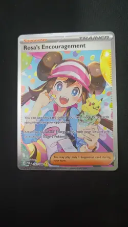 Rosa’s Encouragement 123/088 Special Illustration Rare Pokemon TCG Perfect Order - Image 1