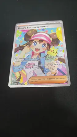 Rosa’s Encouragement 123/088 Special Illustration Rare Pokemon TCG Perfect Order - Image 2