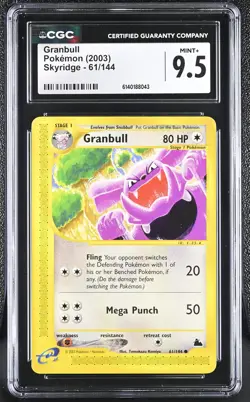 GRANBULL 61/144 SKYRIDGE POKEMON CGC 9.5 MINT+ - Image 1