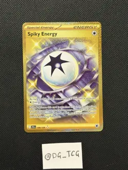 Pokemon Journey Together - Spiky Energy - 190/159 - GOLD Full Art Rare - M/NM - Image 1