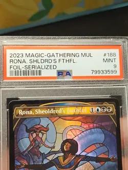 Magic MTG - Rona, Sheoldred's Faithful MUL #188 Serial 411/500 PSA 9 Multiverse - Image 5