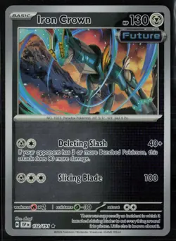 IRON CROWN 132/191 Rare Surging Sparks Pokemon Reverse Holo Near Mint - Image 1