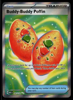 Buddy-Buddy Poffin 167/132 Mega Evolution Ultra Rare Pokemon - Image 1