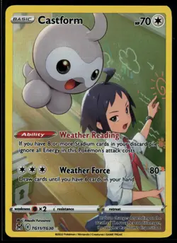 Castform TG11/TG30 Lost Origin Trainer Gallery Trainer Gallery Rare Holo Pokemon - Image 1
