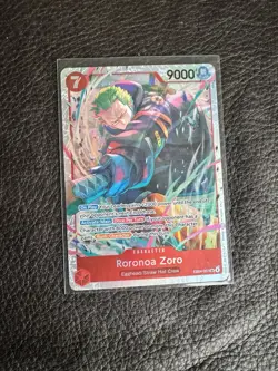 Bandai One Piece Card Game Roronoa Zoro EB04-007 Super Rare Alt Art Foil ENG - Image 1