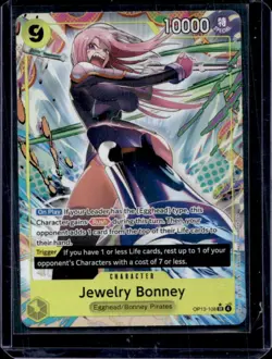 2025 One Piece Carrying On His Will EN Jewelry Bonney #OP13-108 Super Rare - Image 1