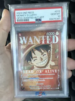 2023 ONE PIECE OP03-PILLARS OF STRENGTH #012 MONKEY D. LUFFY PSA 10 - Image 1