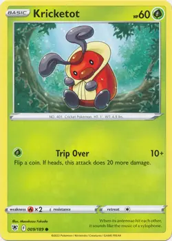 Kricketot 009/189 Common Astral Radiance Pokemon TCG - Image 1