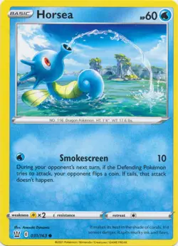 Horsea 031/163 Common Battle Styles Pokemon TCG - Image 1