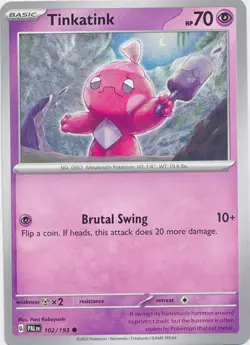 Tinkatink - 102/193 Common Paldea Evolved Pokemon TCG - Image 1