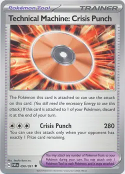 Technical Machine: Crisis Punch 090/091 Uncommon Paldean Fates Pokemon TCG - Image 1