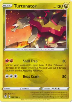 Turtonator 198/264 Uncommon Fusion Strike Pokemon TCG - Image 1