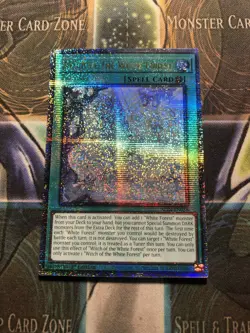 *** WITCH OF THE WHITE FOREST *** QUARTER CENTURY SECRET RARE ALIN-EN058 YUGIOH! - Image 1