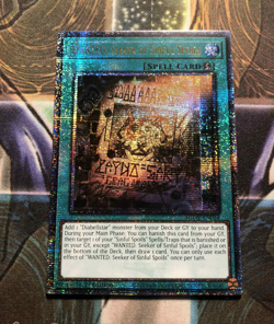 WANTED: SEEKER OF SINFUL SPOILS * QUARTER CENTURY SECRET RARE AGOV-EN053 YUGIOH! - Image 1